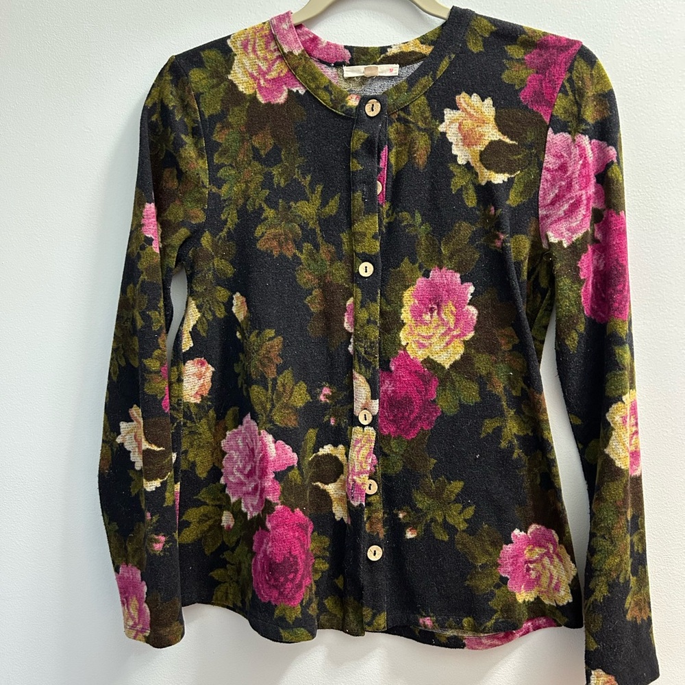 Le Lis Multicolor Floral Cardigan